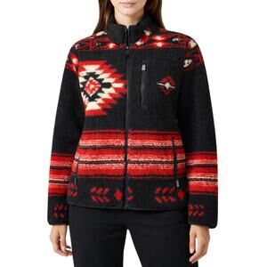 Lauren Ralph Lauren Red Aztec/Tribal/ Western Fleece Jacket Sz S NWT